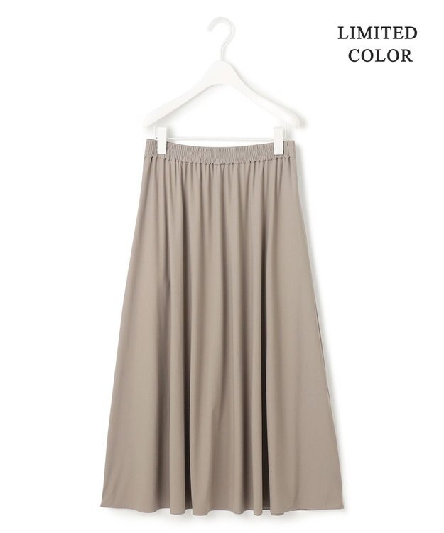 ICB 【WEB限定カラーあり・UVカット・接触冷感・速乾】マットスキューバ フレアスカート クリームブラウン系［WEB限定］