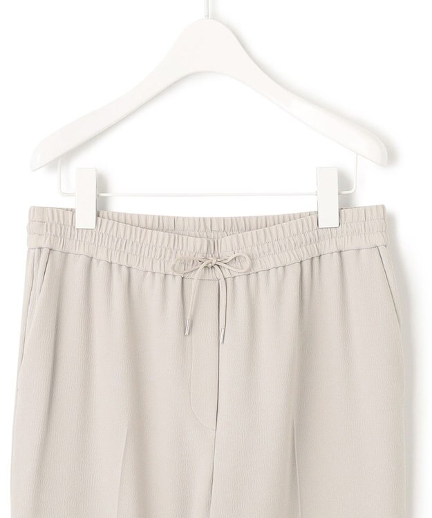 ICB 【WEB限定・洗える】BackSatinGeorgette ドロストパンツ ベージュ系