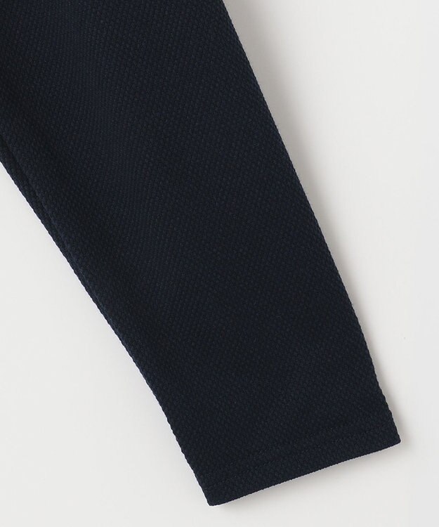 23区GOLF 長く愛せる定番人気！【MEN】【日本製】ハニカムカノコ 長袖ポロシャツ ネイビー系