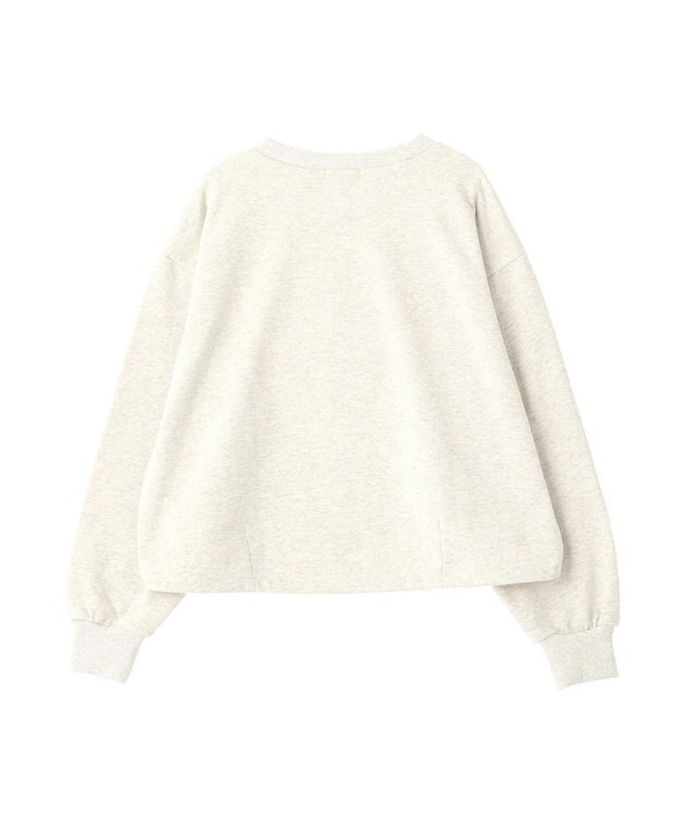 earth music&ecology 【裏毛】アソートロゴウラケドロストプルオーバー Oatmeal