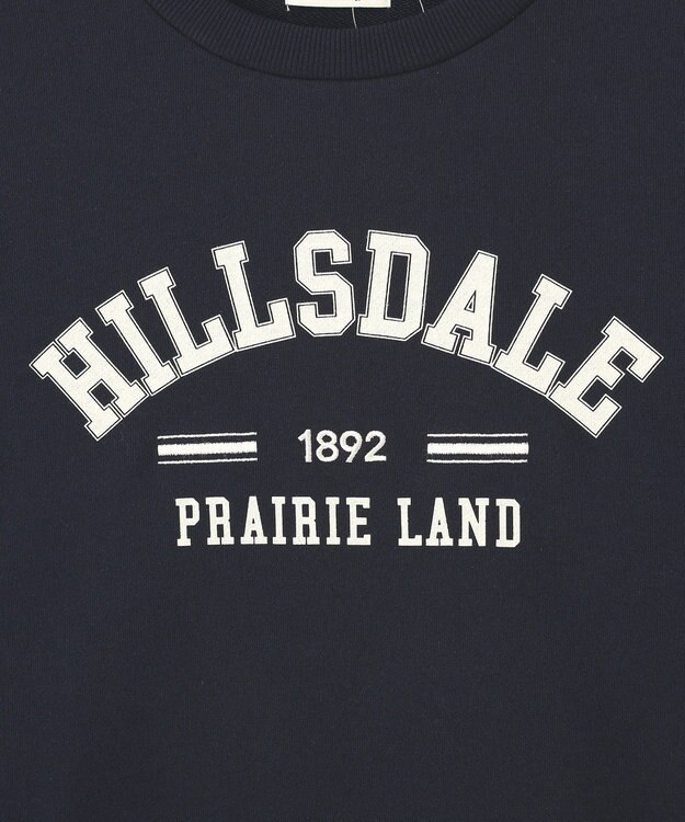 earth music&ecology 【裏毛】アソートロゴウラケドロストプルオーバー Navy