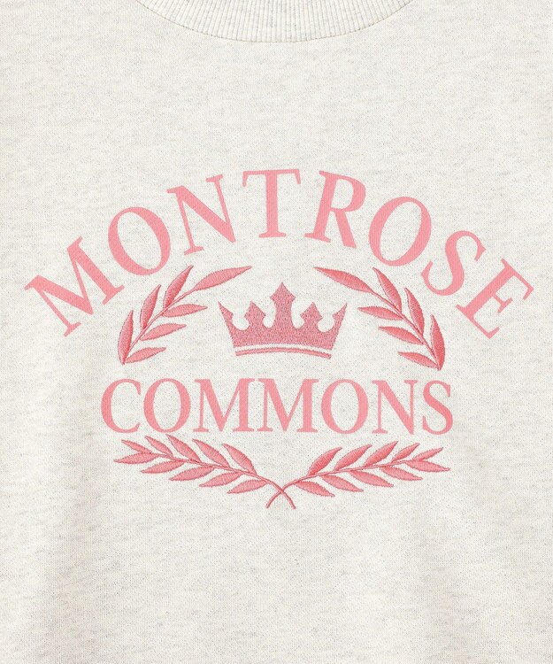 earth music&ecology 【裏毛】アソートロゴウラケドロストプルオーバー Oatmeal