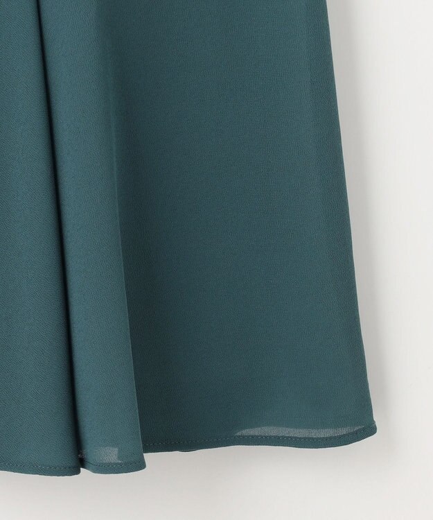 ANY SIS 【洗える】レーシーケープ ドレス ダスティグリーン