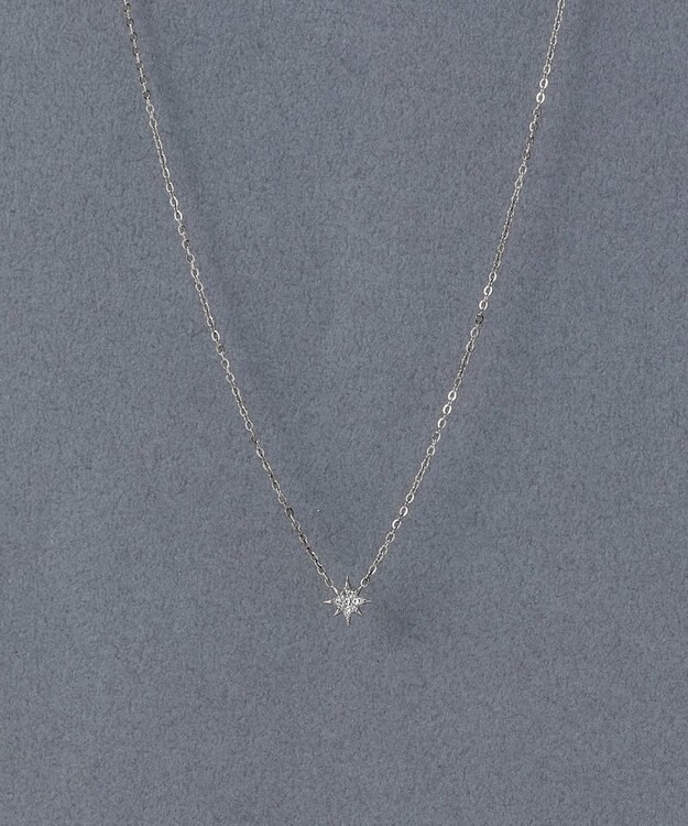 Phoebe 〈金属アレルギー対応〉ルミエールスターライトネックレス/シルバー 星モチーフ