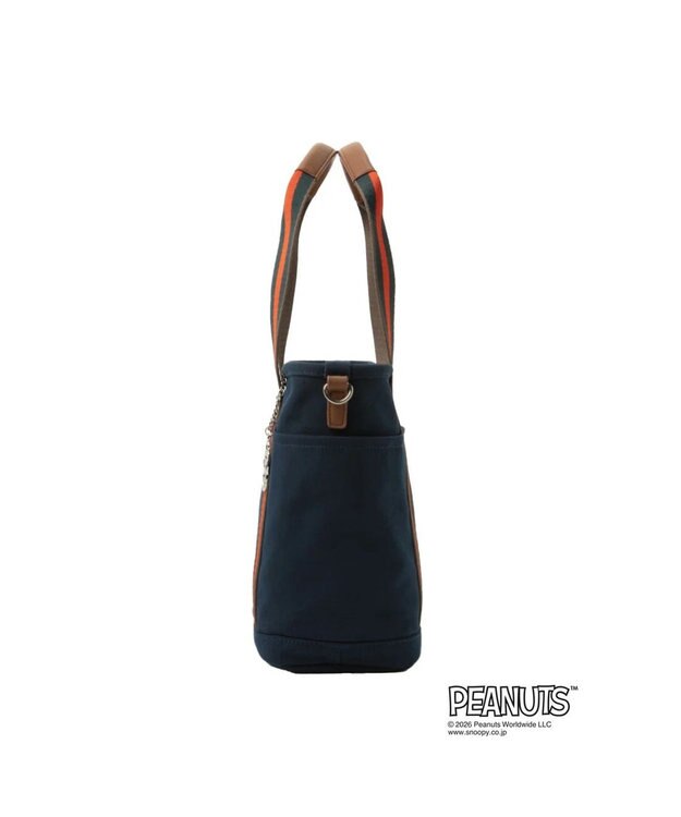 CLATHAS SNOOPYキャンパス ２wayトートバッグ（大） ネイビー