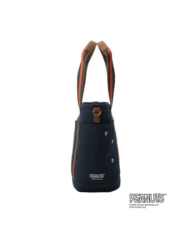 CLATHAS SNOOPYキャンパス ２wayトートバッグ（大） ネイビー