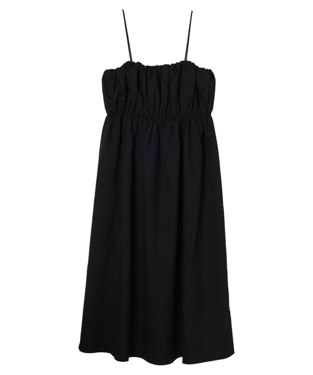 Green Parks ・ＥＬＥＮＣＡＲＥ　ＤＵＥ　ギャザーキャミワンピース Black