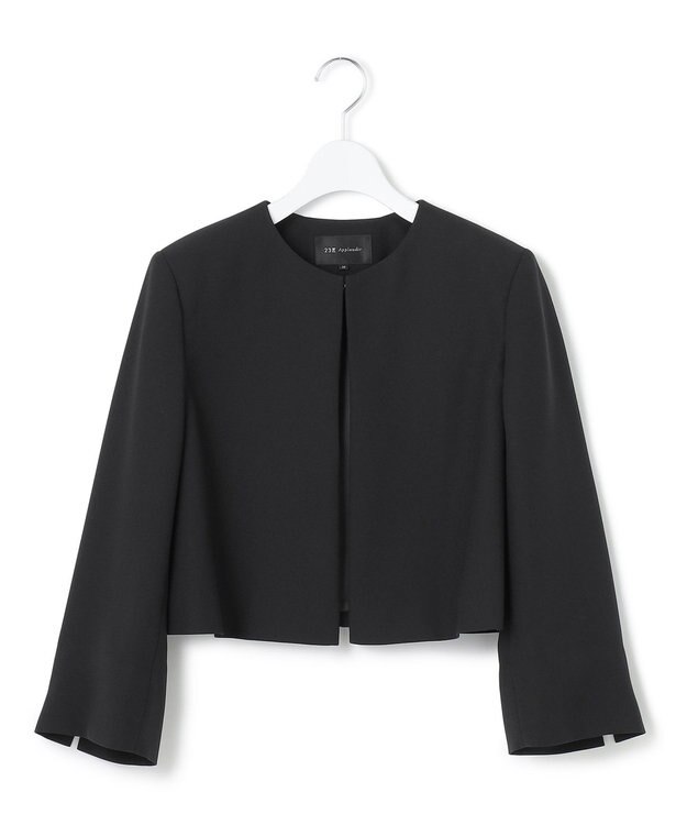 23区 S 【APPLAUDIR】バックサテンジョーゼット ジャケット ブラック系