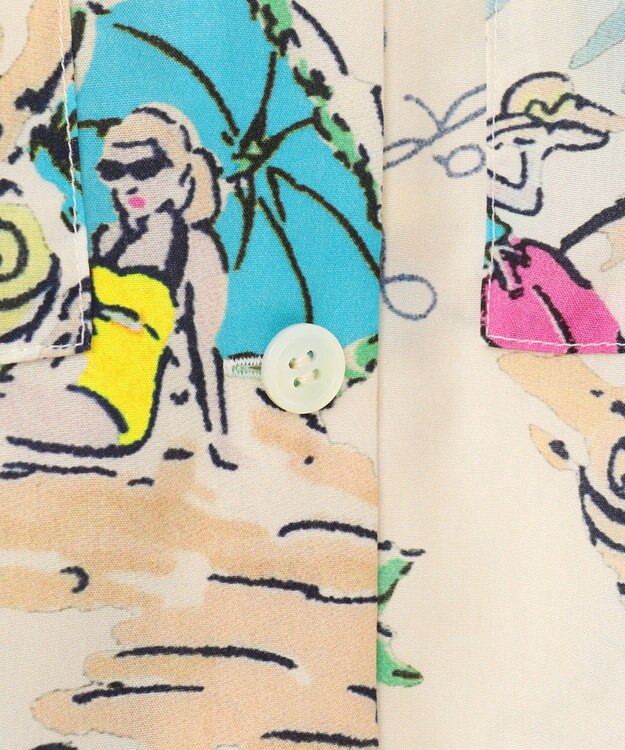 GRACE CONTINENTAL リゾートプリントシャツ キナリ