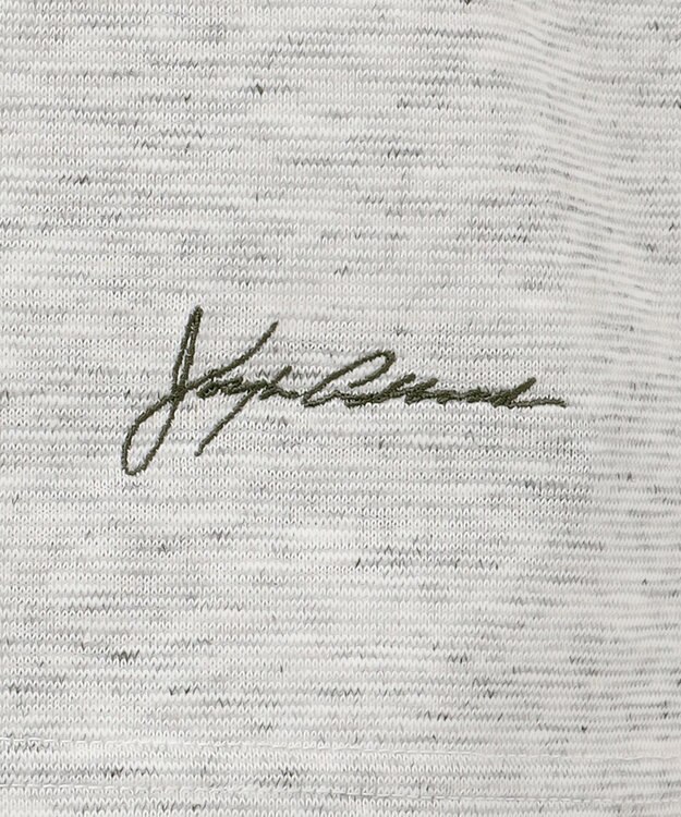 JOSEPH ABBOUD MOUNTAIN 【SPACE】リネンプレーティング天竺 ポケTシャツ ライトグレー系