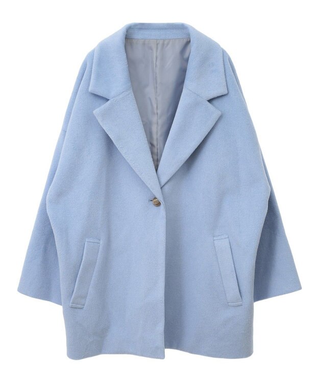 earth music&ecology オーバーテーラードジャケット　シャギー Blue