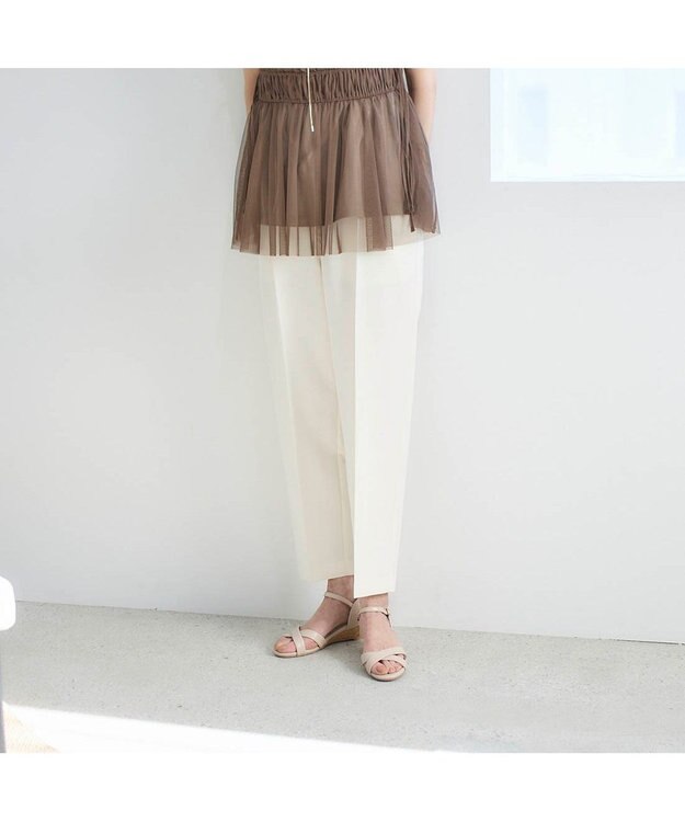 MODE ET JACOMO <noyau>ヒールクロスベルトサンダル ベージュ