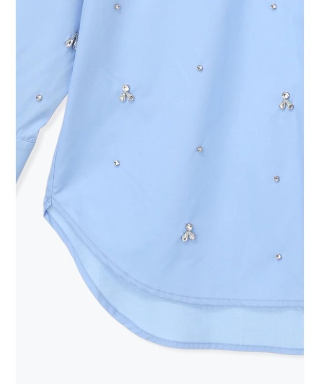 Te chichi ビジューデザインシャツ《2025winter catalog item》 サックスブルー