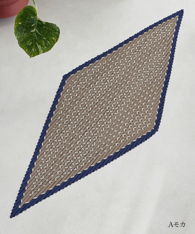 Tiaclasse 【選べる柄タイプ】プリーツスカーフ Aモカ