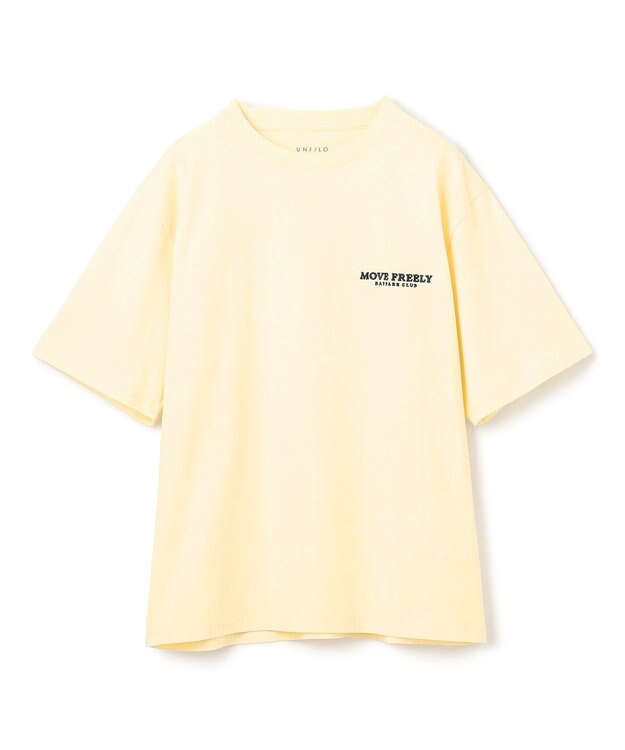 UNFILO MENS BASIC ロゴTEE【ギフトにもおすすめ】 ライトイエロー