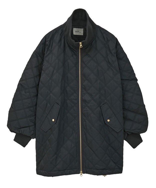 earth music&ecology キルティングバルーンコート Black
