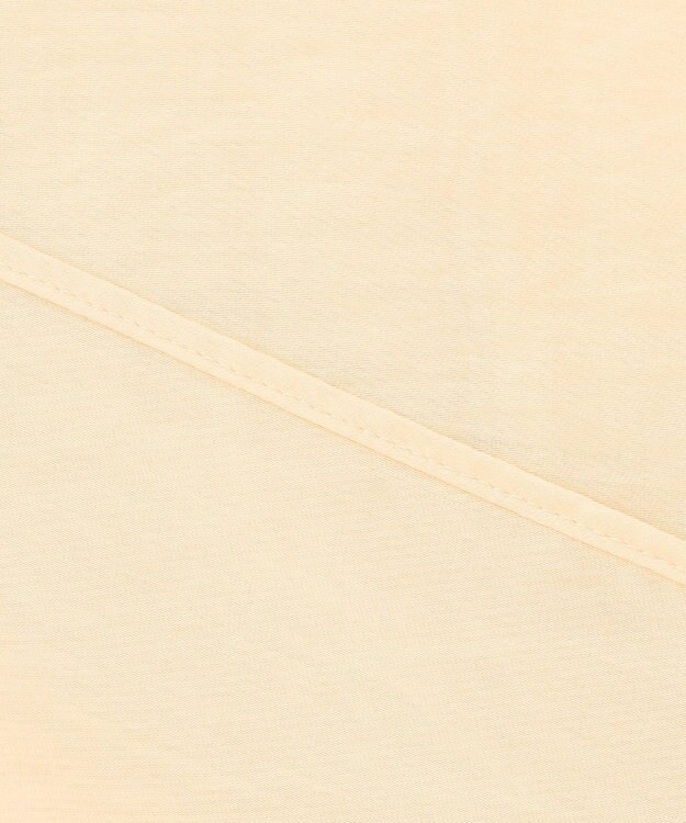 UNFILO シアーサテン ヨークブラウス バターイエロー