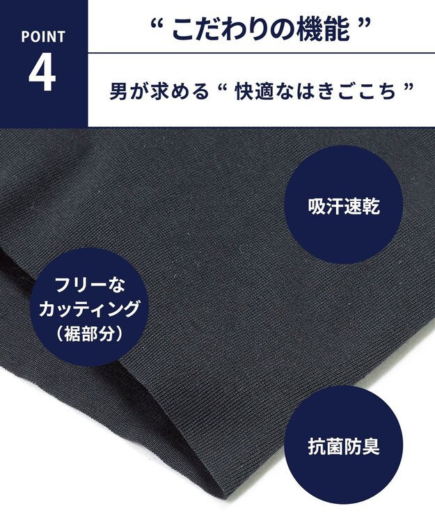 WACOAL MEN ボクサーパンツ　【オーガニック綿混ボクサー】　フロント快適設計　吸汗速乾　抗菌防臭　前閉じ　/ブロス　GT3210 ブラック