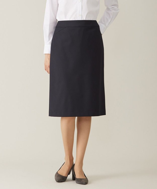 J.PRESS LADIES 【セットアップ対応】BAHARIYE SOLID スカート ネイビー系