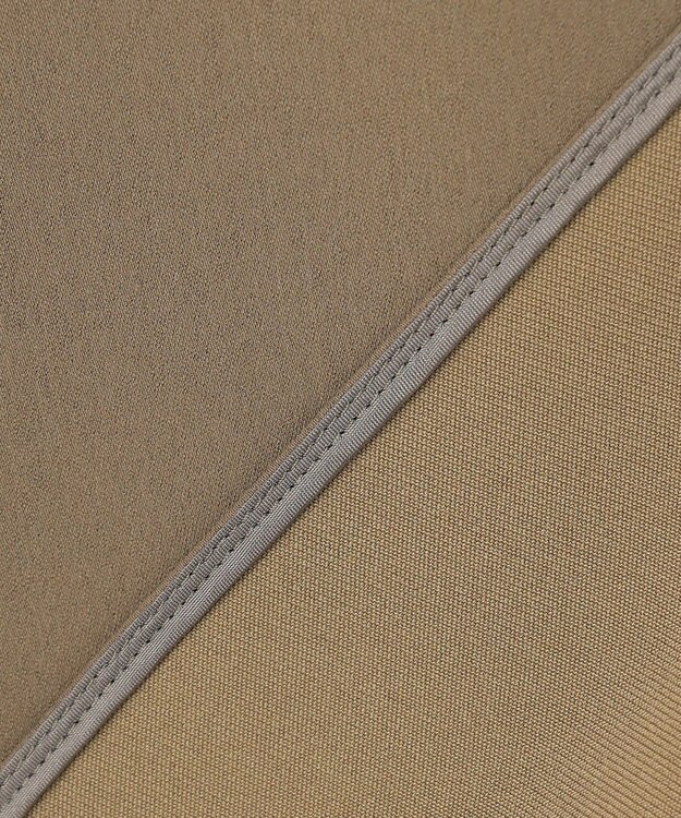 UNFILO 【セットアップ着用可】サマーセットアップ スキッパーブラウス モカ