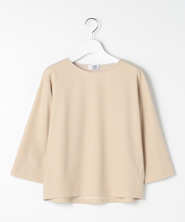 J.PRESS LADIES ラメ針抜き カットソー ベージュ系