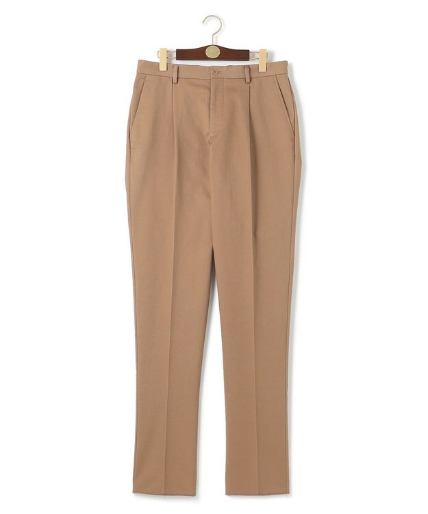 J.PRESS MEN パウダー ピケストレッチパンツ ベージュ系