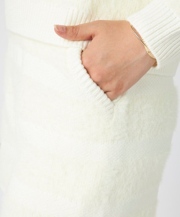 OP／FILA 【ocean pacific】ふんわりハグニットショートパンツ オフホワイト