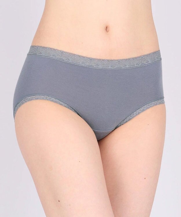 WACOAL 【ディアヒップ】 ショーツ はきこみ丈ふつう 綿混(身生地) ヒップを包みこむフィット感 やさしいはきごこち PPA111 /ワコール グレー