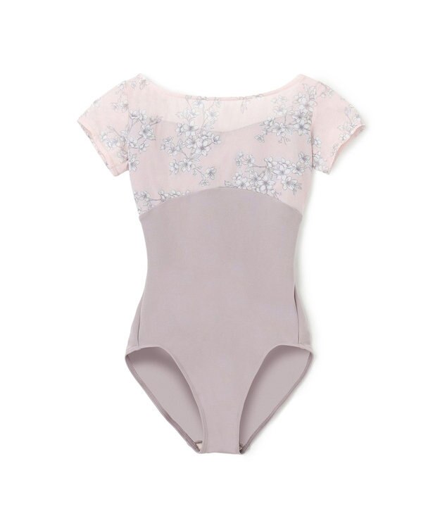 Chacott 【MAY NAGAHISA】キャップスリーブレオタード ピンクプリント