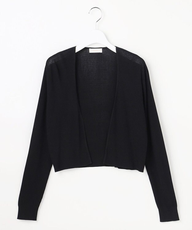 ANY SIS リブショートレングス カーディガン ブラック