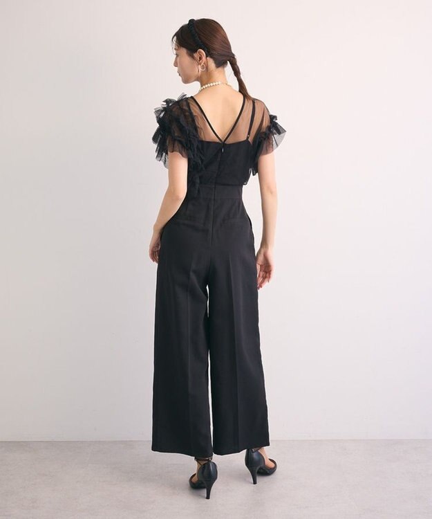 Green Parks ・Ｒａｉｌｍｅ　チュールフリルオールインワン Black