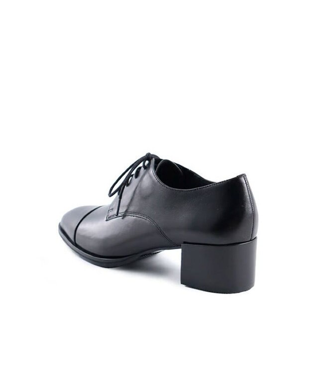 APOM キャップトゥレースアップシューズ 45 ブラック