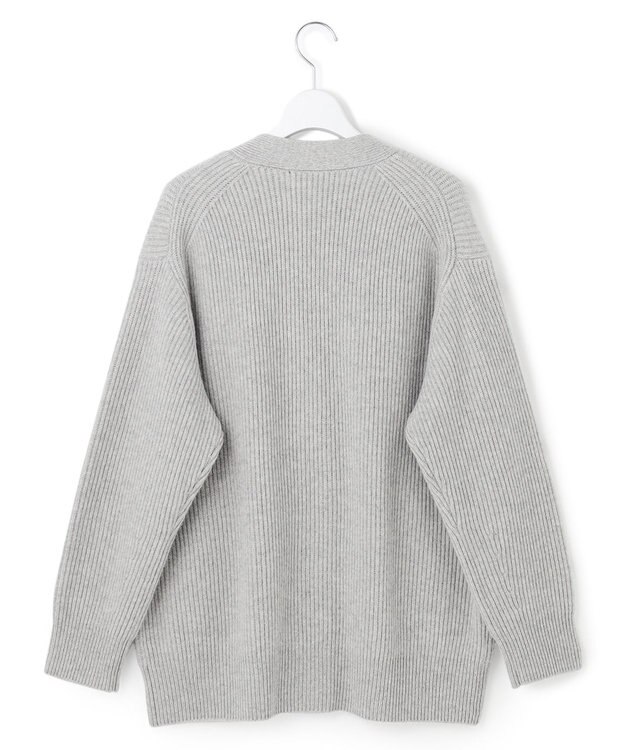 23区 【洗える】カシミヤブレンド ニット カーディガン ライトグレー系