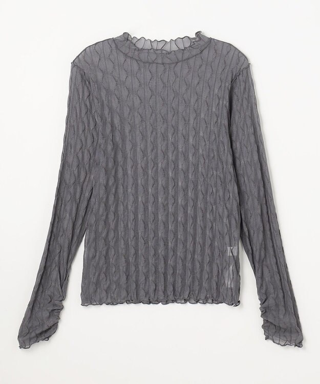 ANY L レースインナートップス グレー