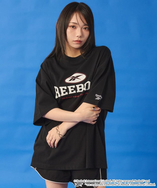 WEGO 【ユニセックス着用ITEM】別注ReebokグラフィックT（SS） ブラック