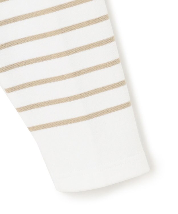 23区 【Oggi4月号掲載/洗える】Armor-lux パネルボーダー カットソー オフxベージュボーダー