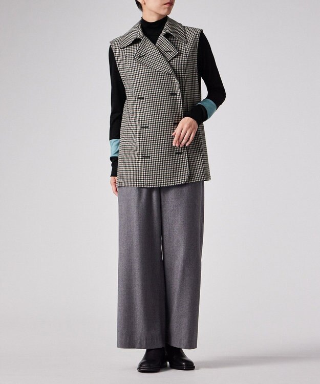 Paul Smith ヘリンボーン トレンチコート ブラック