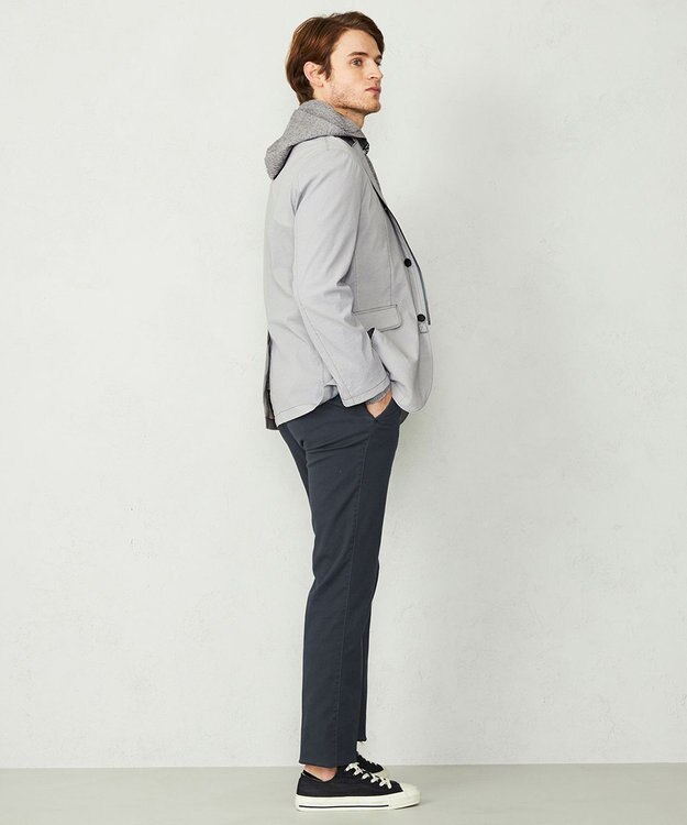 JOSEPH ABBOUD パワーストレッチワッシャー ブルゾン ライトグレー系