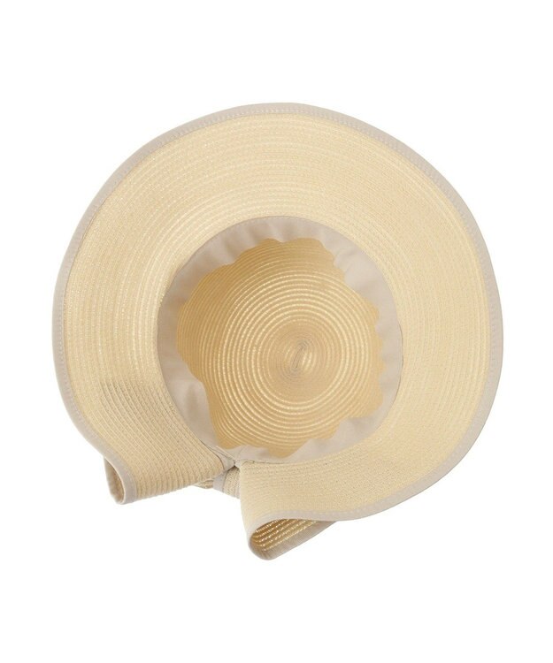 Maison de FLEUR リボンスリットパイピングハット Beige