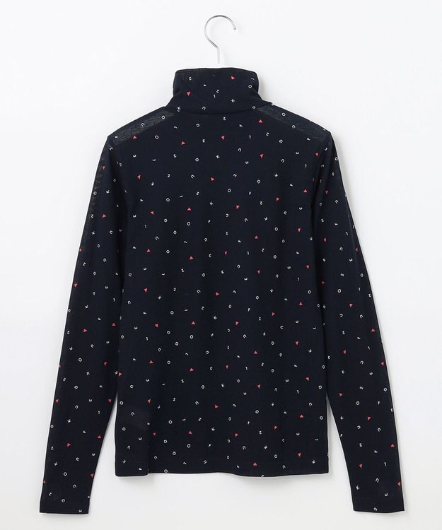 23区GOLF 【WOMEN】肌に優しいコットン100%【ストレッチ/UVケア】マイルドドライ総柄インナー ネイビー系