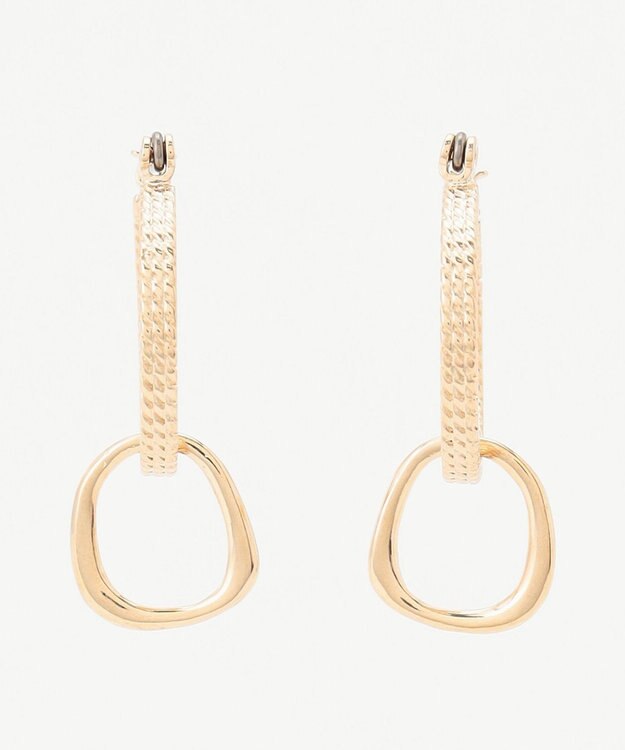 ICB チェーンフープピアス ゴールド