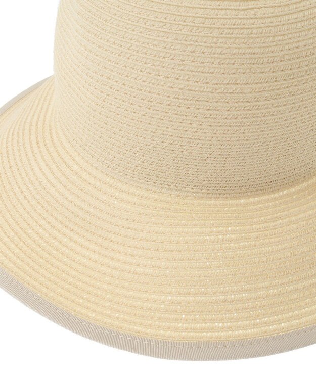 Maison de FLEUR リボンスリットパイピングハット Beige