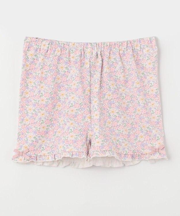 ANY KIDS 1分丈スパッツ ピンク系花柄