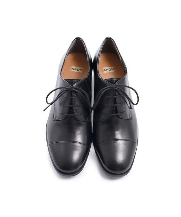 APOM キャップトゥレースアップシューズ 45 ブラック