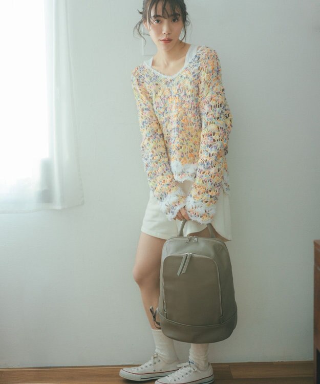 ACE BAGS & LUGGAGE W&.Day/Night ピルクエット レザーリュック A4サイズ 13.3インチPC収納 19011 ダブルアンドデイナイト グレージュ