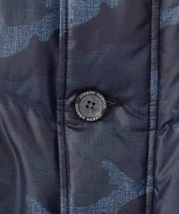 JOSEPH ABBOUD MOUNTAIN 【ECOファー/撥水/9ポケット】カモフラージュ ダウン コート ネイビー系6