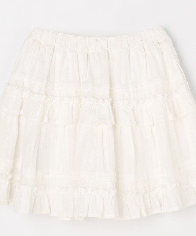 ANY KIDS 【洗濯機可能】カラミドビー ティアードスカパン オフホワイト