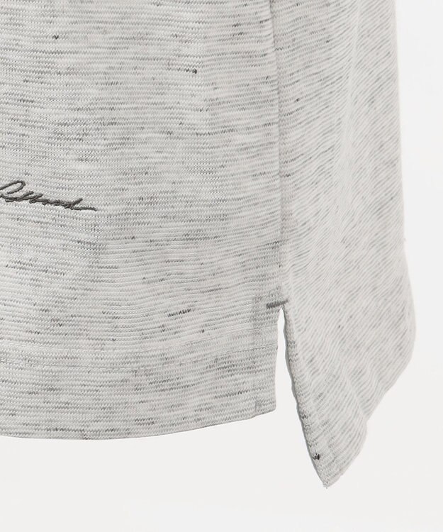 JOSEPH ABBOUD MOUNTAIN 【SPACE】リネンプレーティング天竺 ポケTシャツ ライトグレー系