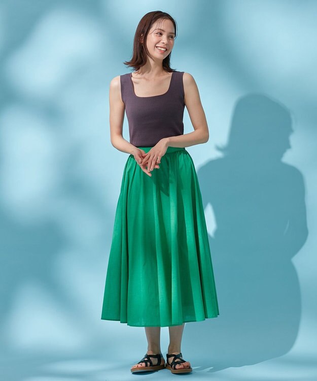 ANY クロスストラップフラットサンダル ブラック