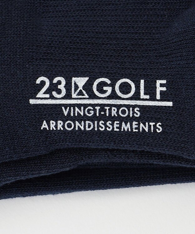 23区GOLF 【WOMEN】ロゴ ニーハイソックス ネイビー系
